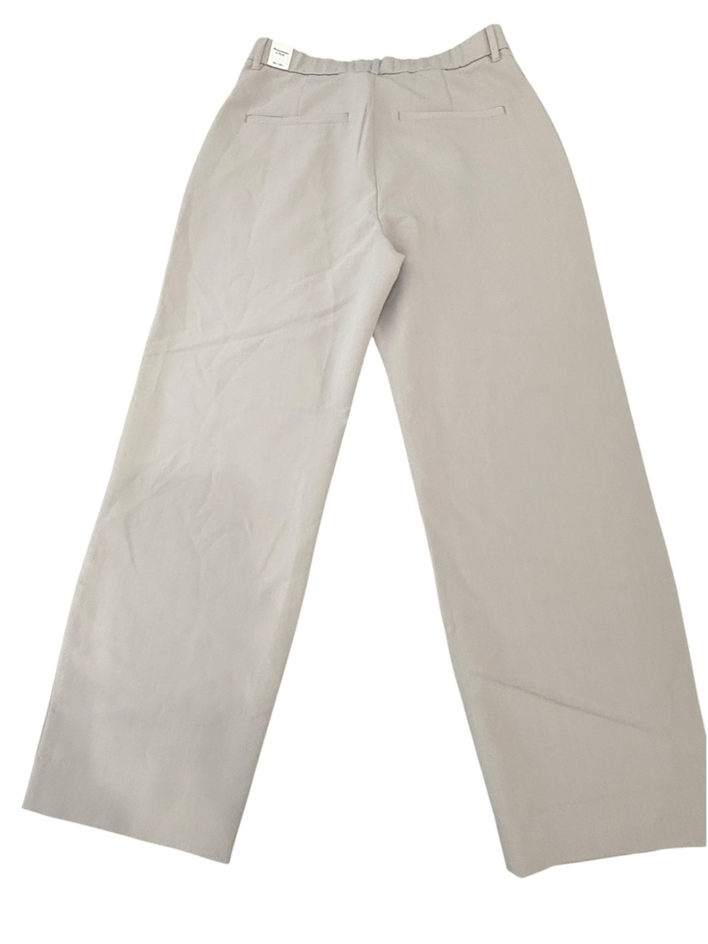 Abercrombie & Fitch NWT Tailored Asymmetrical Pleated Trouser Beige Sz 30 Short - Picture 2 of 8